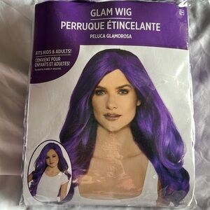 Long purple wig! Fits kids and adults.